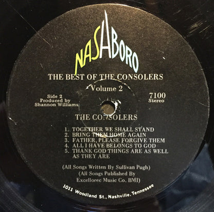 The Consolers : The Best Of The Consolers Volume 2 (LP, Comp)