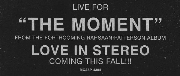 Rahsaan Patterson - The Moment (12", Promo)