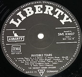 The Johnny Mann Singers : Invisible Tears (LP, Album)