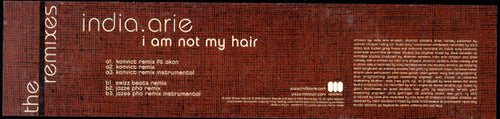 India.Arie - I Am Not My Hair (The Remixes) (12", Promo)