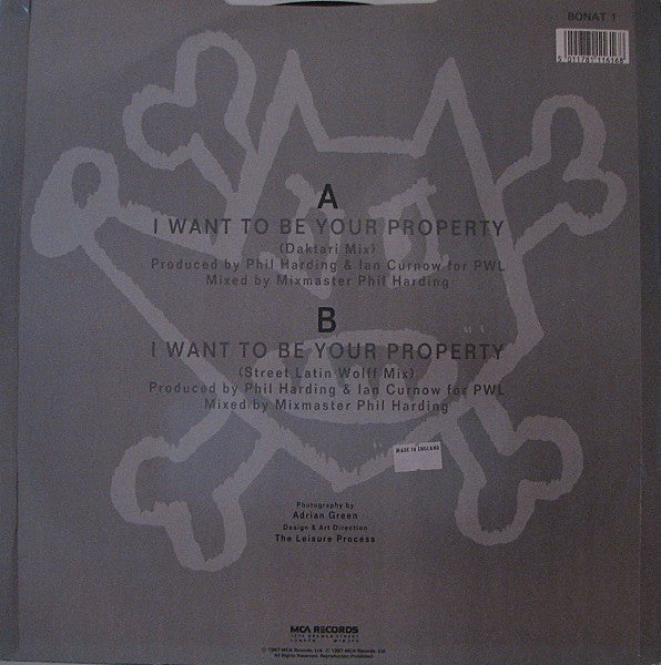 Blue Mercedes - I Want To Be Your Property (12")