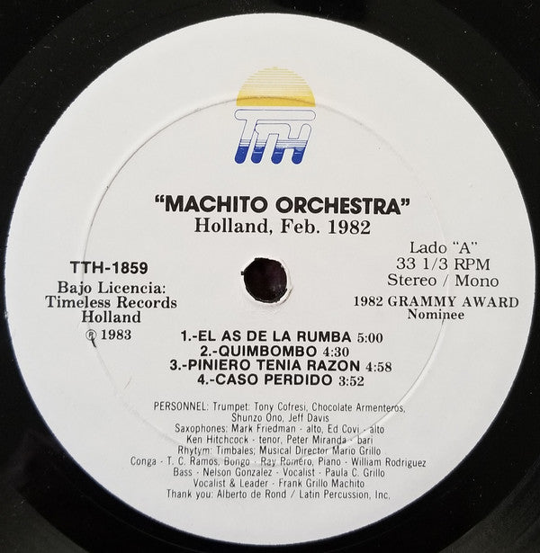 Machito And His Salsa Big Band : Machito And His Salsa Big Band 1982 (LP, Album)