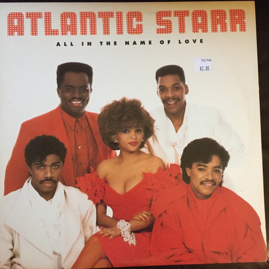 Atlantic Starr : All In The Name Of Love (LP, Album, Club)