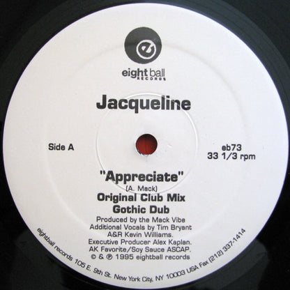 Jacqueline : Appreciate (12")