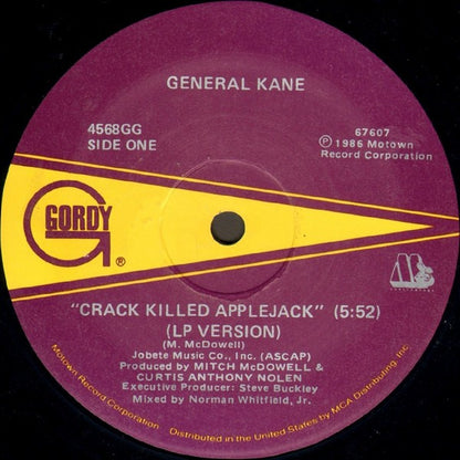 General Kane - Crack Killed Applejack (12")
