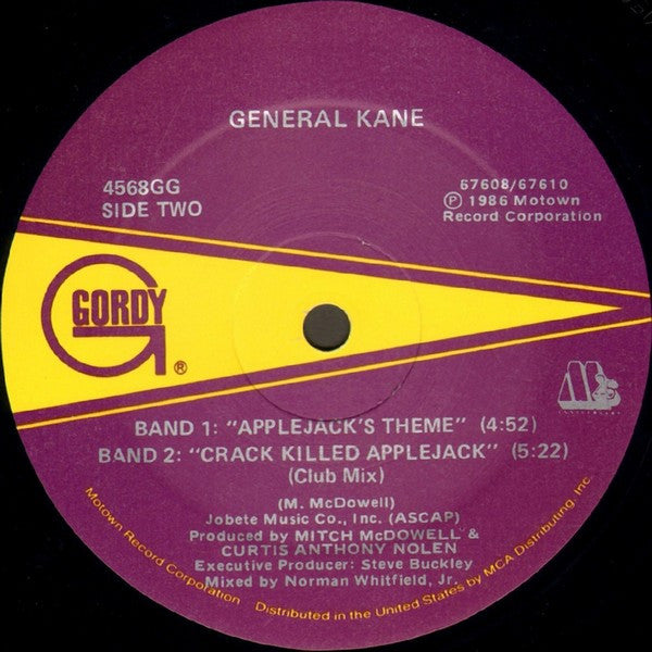 General Kane - Crack Killed Applejack (12")