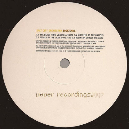 Salt City Orchestra : Book Ends (12")