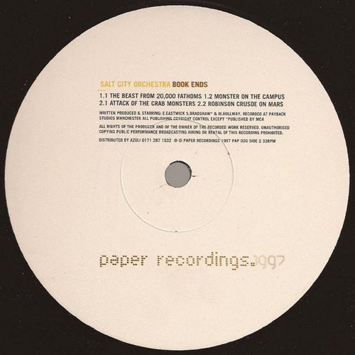 Salt City Orchestra : Book Ends (12")