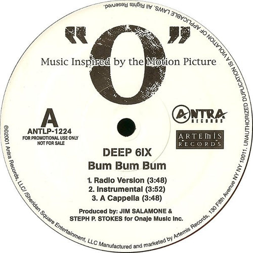 Various - Music Inspired By The Motion Picture "O" (Album Sampler) (12", Promo)