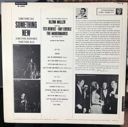 Tex Beneke, Ray Eberle, The Modernaires With Paula Kelly : Something Old - Something New - Something Borrowed - Something Blue; Music In The Style Made Famous By Glenn Miller (LP, Album, Mono)