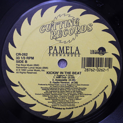 Pamela Fernandez : Kickin' In The Beat (12")
