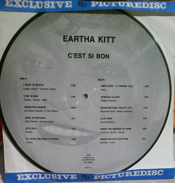 Eartha Kitt - C'Est Si Bon (LP, Album, Pic, RE, Blu)