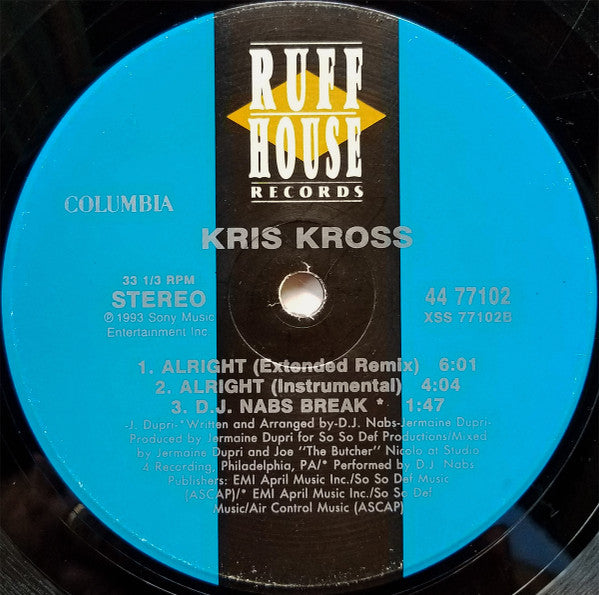 Kris Kross - Alright (12", Single)
