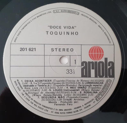 Toquinho - Doce Vida (LP, Album)