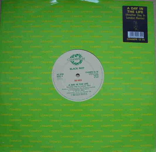 Black Riot : A Day In The Life (Re-Mix) / Warlock (12")