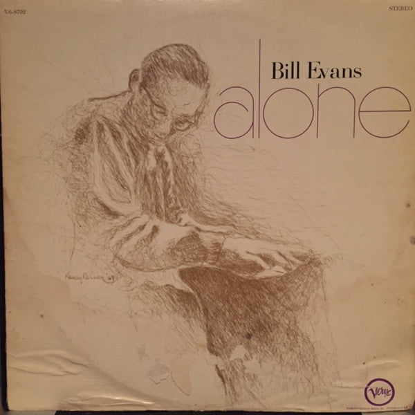 Bill Evans - Alone (LP, Album, RE)