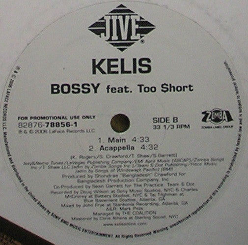 Kelis - Bossy (12", Promo)