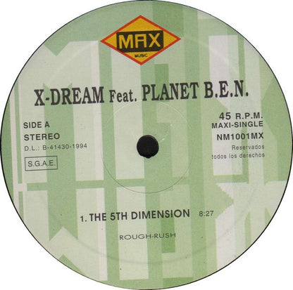 X-Dream Feat. Planet B.E.N. - The 5th Dimension (12", Maxi)