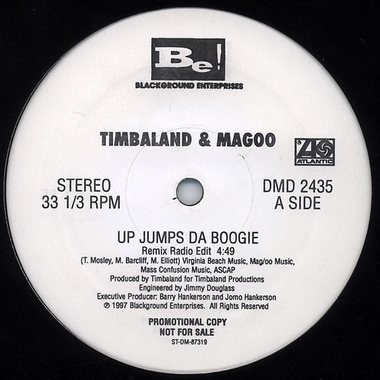 Timbaland & Magoo : Up Jumps Da Boogie (Remix) (12", Single, Promo)