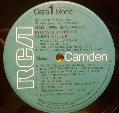Glenn Miller : Este Es El Autentico Glenn Miller (2xLP, Comp, Mono)