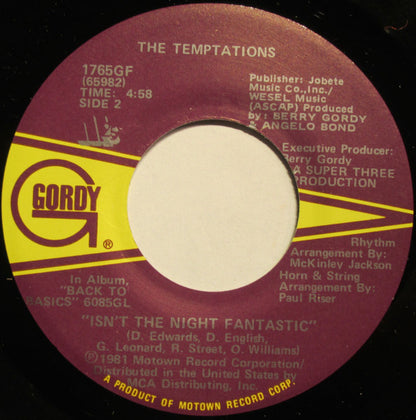 The Temptations : Treat Her Like A Lady  (7", Single)