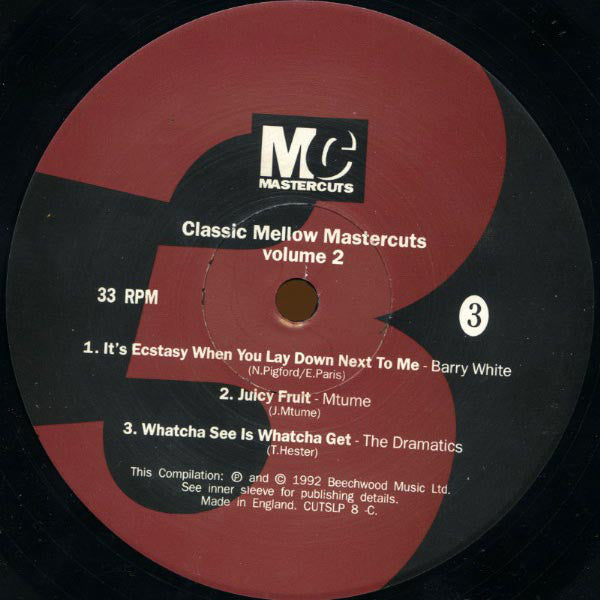 Various - Classic Mellow Mastercuts Volume 2 (2xLP, Comp)