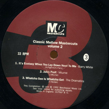 Various - Classic Mellow Mastercuts Volume 2 (2xLP, Comp)