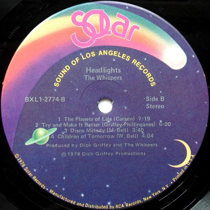 The Whispers - Headlights (LP, Album, Ind)