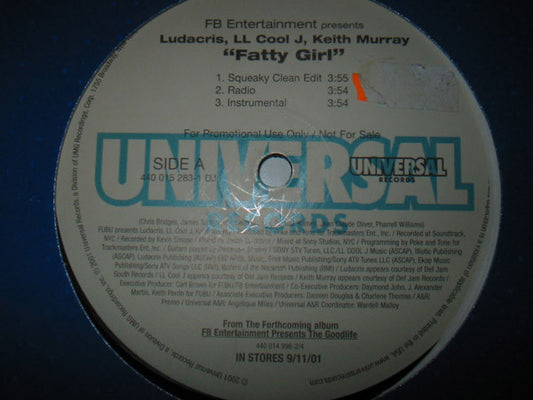 Ludacris, LL Cool J, Keith Murray : Fatty Girl (12", Single, Promo)