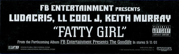 Ludacris, LL Cool J, Keith Murray : Fatty Girl (12", Single, Promo)