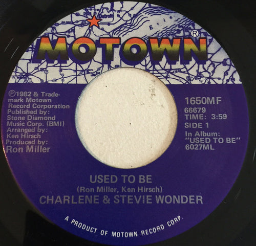 Charlene & Stevie Wonder - Used To Be (7", Single)