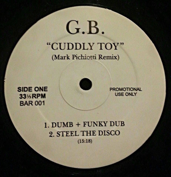 Gary Barlow : Cuddly Toy (12", Promo, W/Lbl)