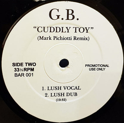 Gary Barlow : Cuddly Toy (12", Promo, W/Lbl)