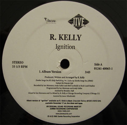 R. Kelly : Ignition (12")