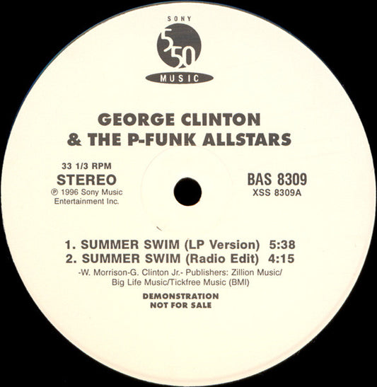 George Clinton & P-Funk All Stars : Summer Swim (12", Promo)