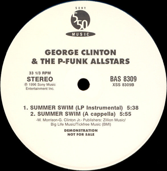 George Clinton & P-Funk All Stars : Summer Swim (12", Promo)