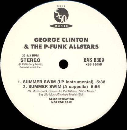 George Clinton & P-Funk All Stars : Summer Swim (12", Promo)