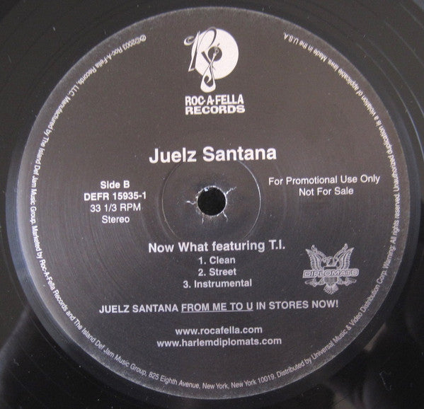 Juelz Santana - Down / Now What (12", Promo)