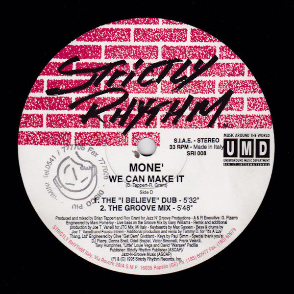 Moné : We Can Make It (2x12", Maxi)