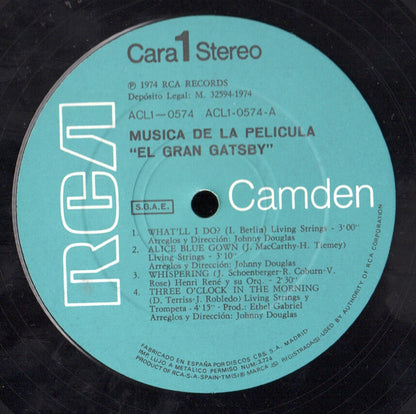 Various : Música De La Película "El Gran Gatsby" - The Great Gatsby (LP, Album)