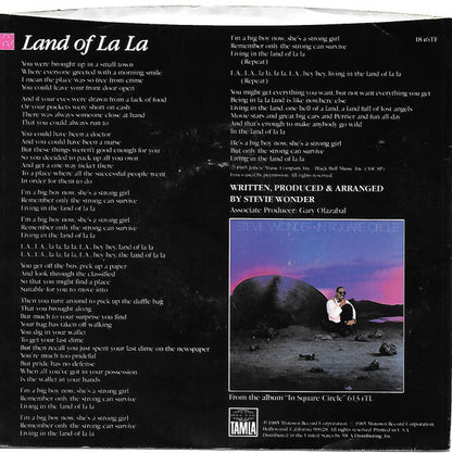 Stevie Wonder : Land Of La La (7", Single)