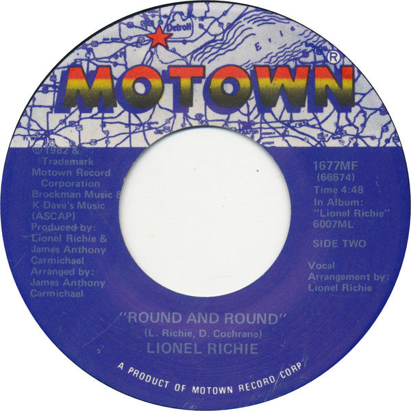 Lionel Richie : My Love / Round And Round (7", Single)