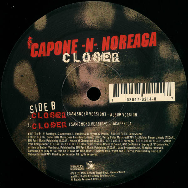 Capone -N- Noreaga : Closer (Sam Sneed Version) (12", Single)