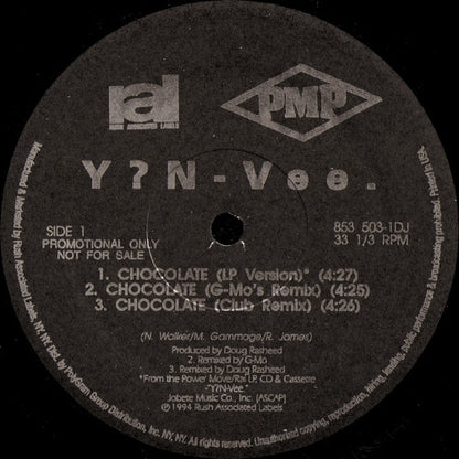 Y?N-Vee.* - Chocolate (12", Single, Promo)