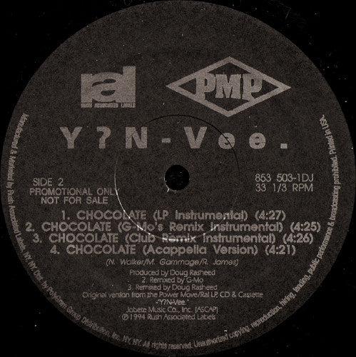 Y?N-Vee.* - Chocolate (12", Single, Promo)