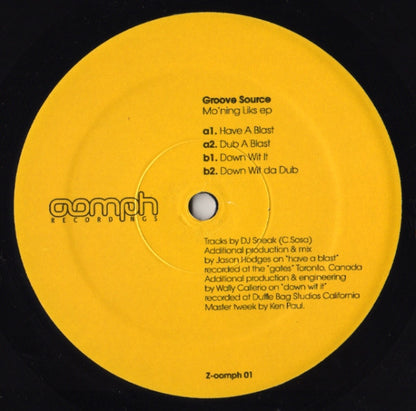 DJ Sneak Presents Groove Source : Mo'ning Liks EP (12", EP)