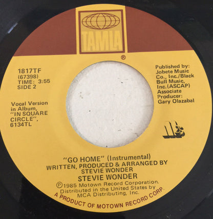 Stevie Wonder : Go Home (7", Single)