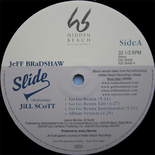 Jeff Bradshaw - Slide / Bone Deep (Sampler) (12", Promo)