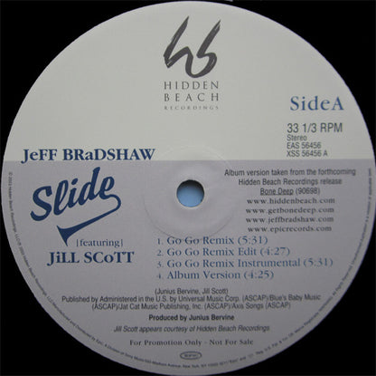 Jeff Bradshaw - Slide / Bone Deep (Sampler) (12", Promo)