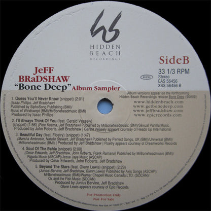 Jeff Bradshaw - Slide / Bone Deep (Sampler) (12", Promo)
